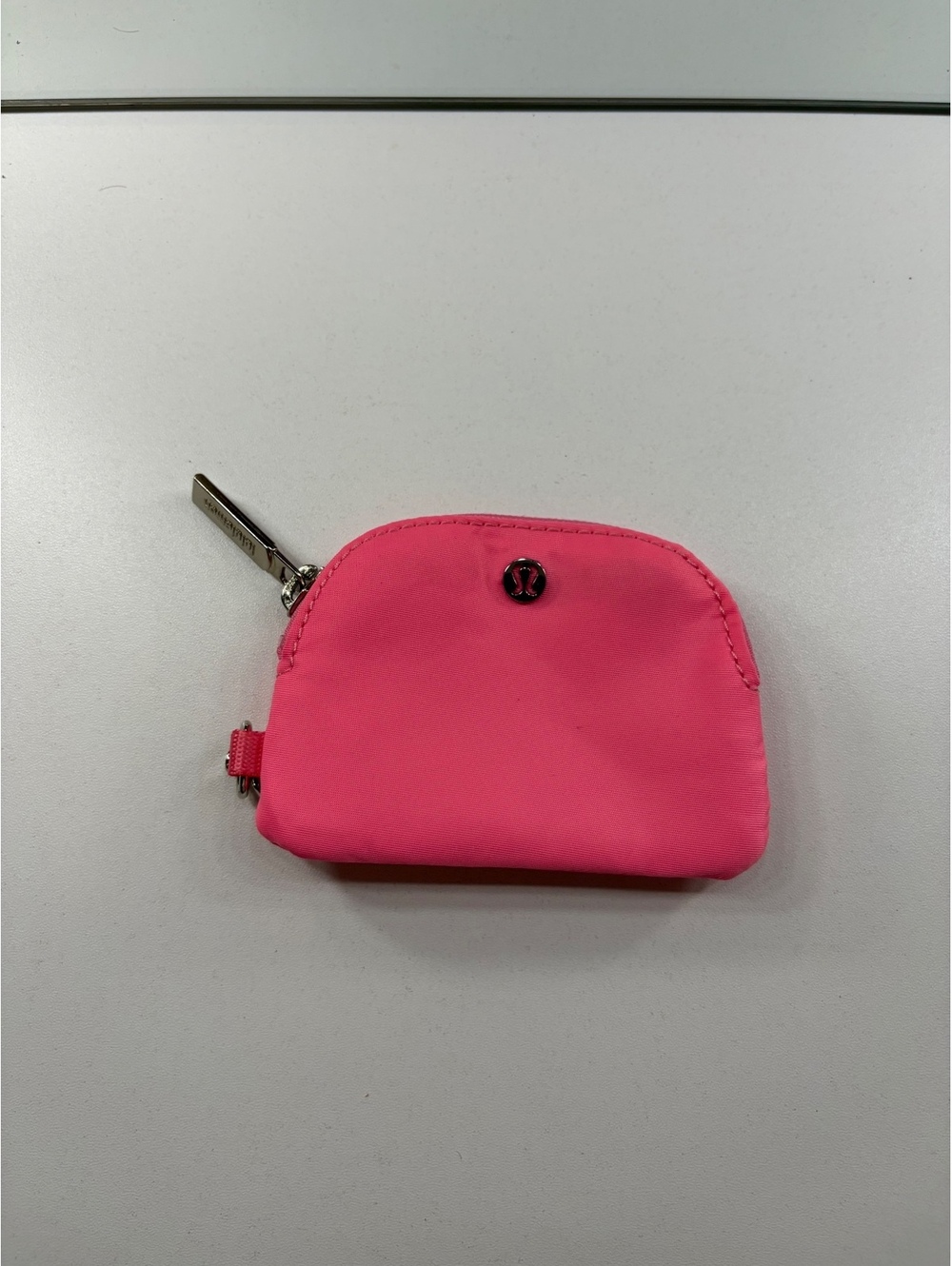 Lululemon Pink Small Zipper Pouch with Clip